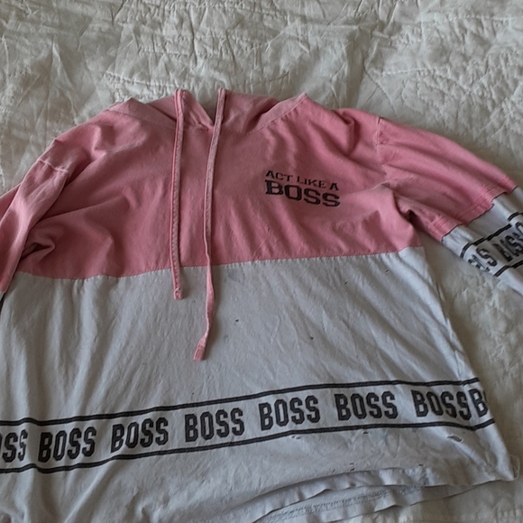 Girls "act like a boss" Long sleeve - Picture 2 of 3